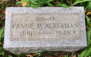 Ackerman, Fannie M