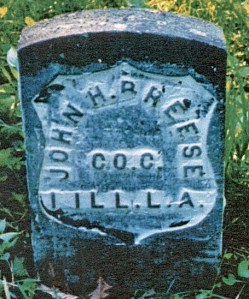 photo of John H. Breese tombstone