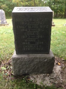 Brown family tombstone
