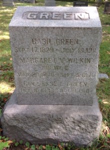 Margaret Green, tombstone