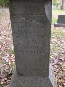 Frankie R Trumbo, tombstone