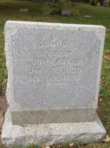 Jacoba Baker tombstone