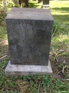 Charles Ballou tombstone
