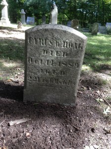 Cyrus Hoag tombstone