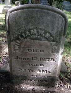 William W Hoag, tombstone