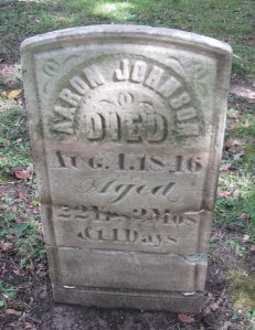 Aaron Johnson tombstone