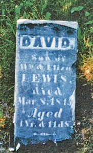 photo of Lewis, David - tombstone