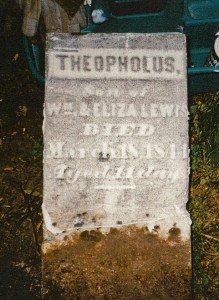 photo of Lewis, Theopholus - tombstone