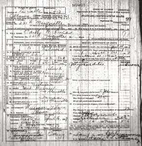 Luce, Edith M - death certificate