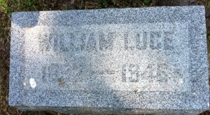 William Luce, tombstone