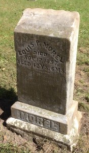 Louis Morel, tombstone