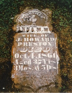 photo of Preston, Anna - tombstone