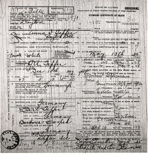 Tepfer, Anna - death certificate