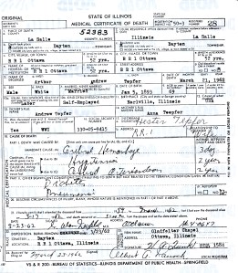 Tepfer, Arthur Andrew - death certificate
