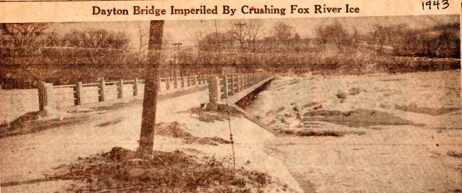 Ice jam on the Fox River 1943