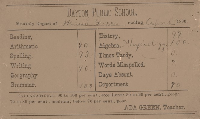 maud-green-report-card