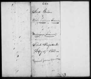 Jesse Green & Isabella Trumbo marriage license